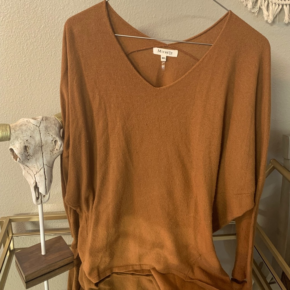 Miracle brand, size M/L, mustard yellow sweater